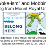 Frances Widdowson’s Mobbing and “Woke-ism” Paper