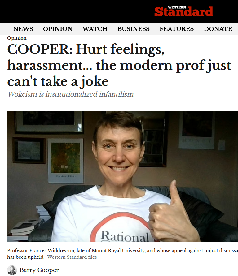 Hurt feelings, harassment…the modern prof just can’t take a joke