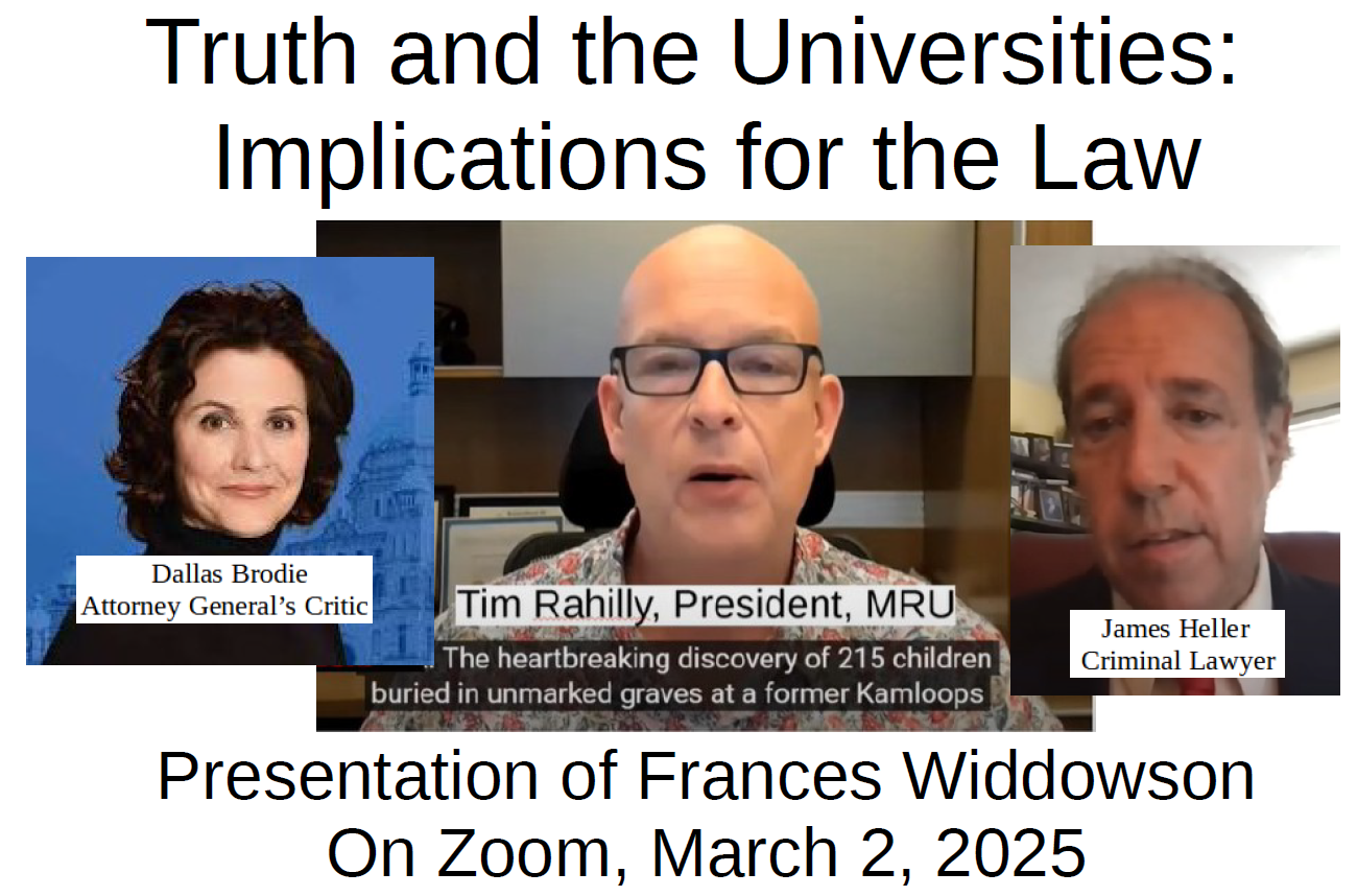 Widdowson Presentation Truth and the Universities