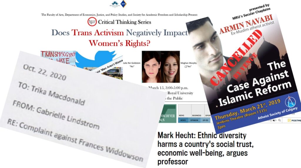 The origins of the poisoning of MRU’s academic environment