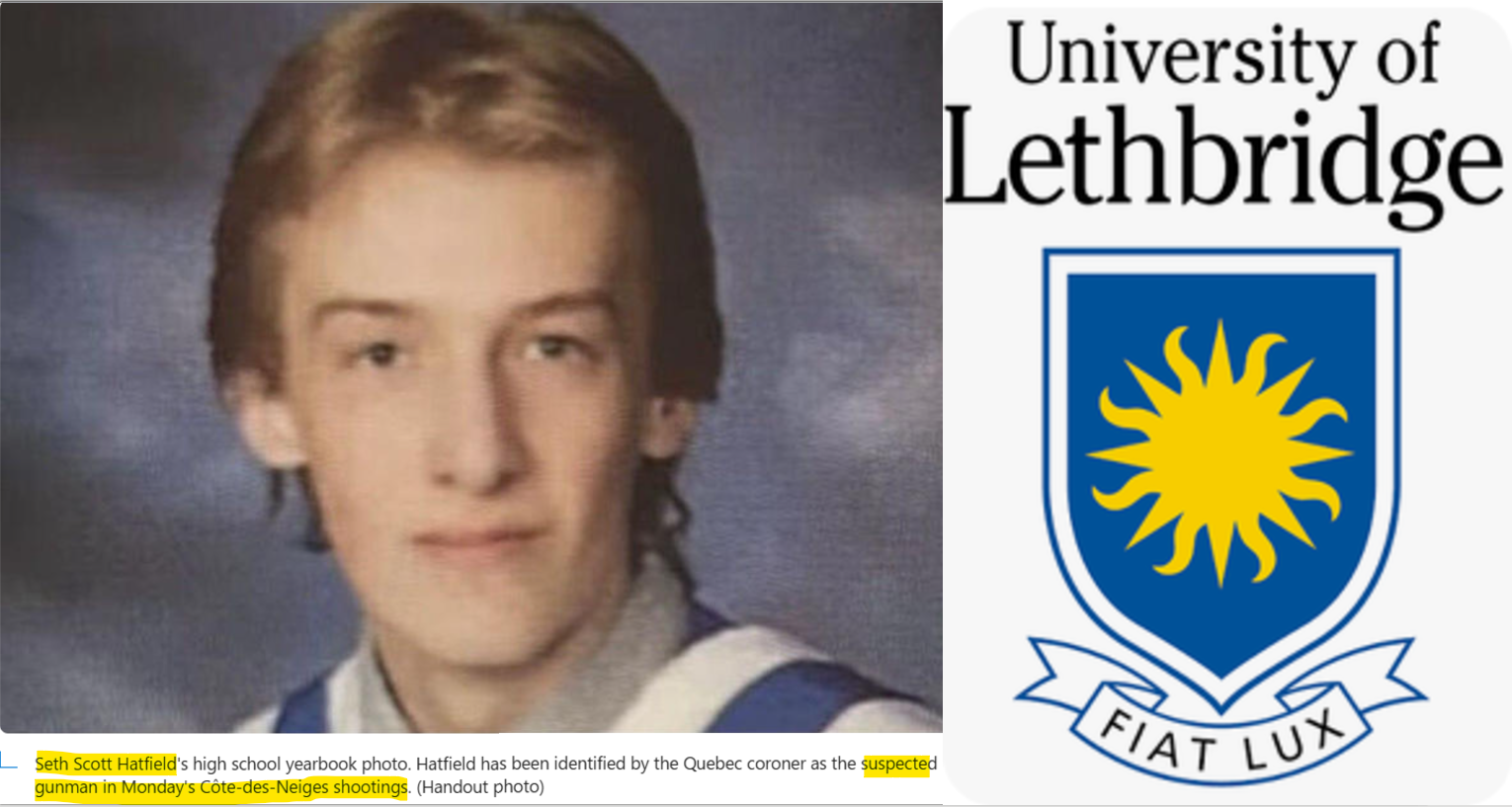 Why are University of Lethbridge students so violent?